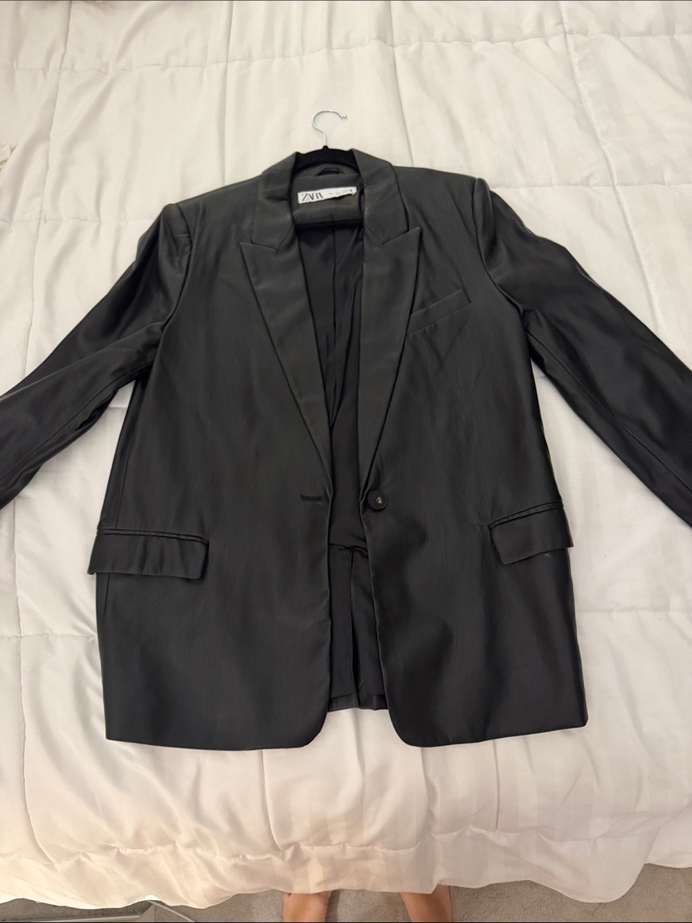 Zara Black Women's Single-Button Blazer